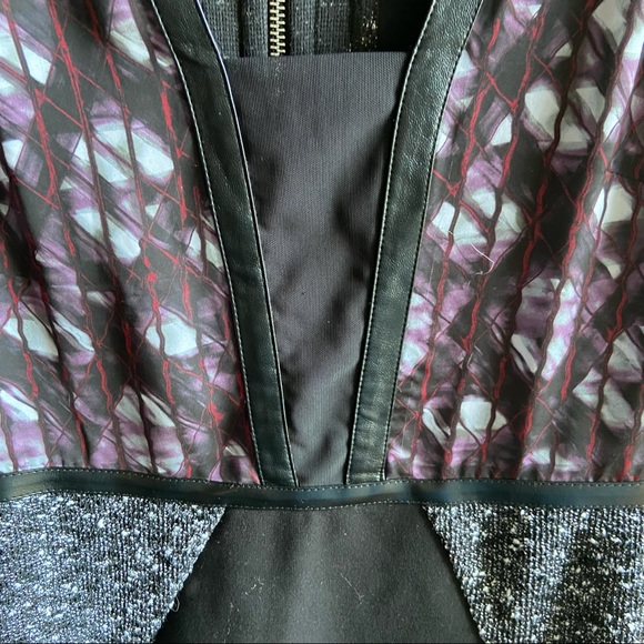 Rachel Rachel Roy mixed media sheath dress tweed - Picture 4 of 8